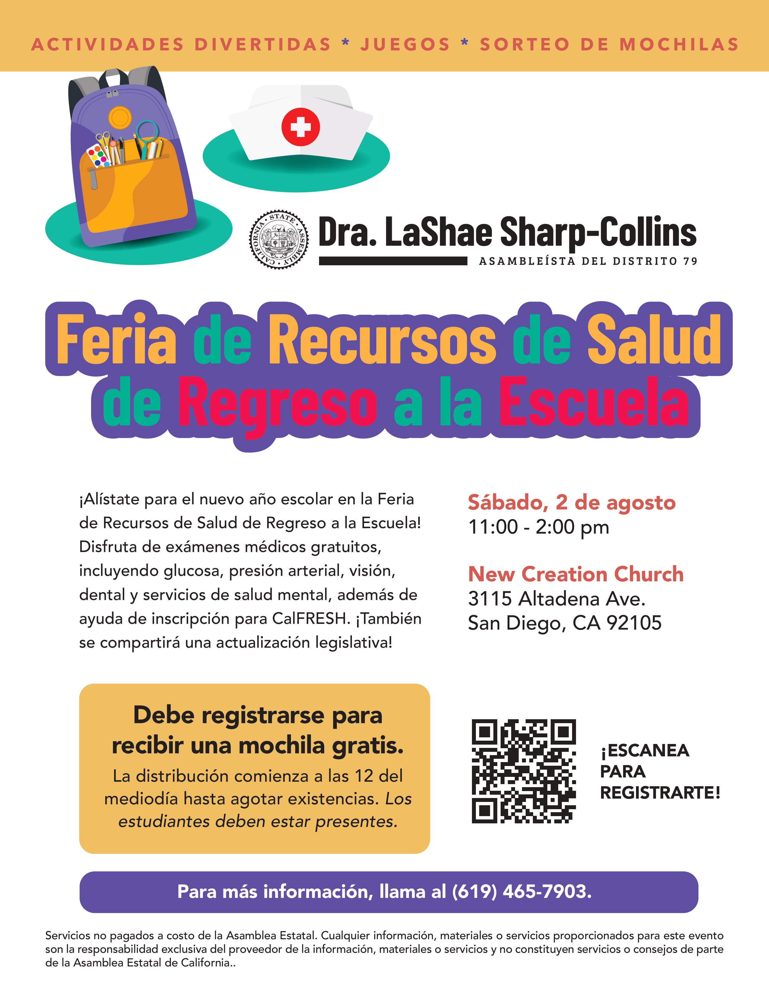back to school flyer spanish