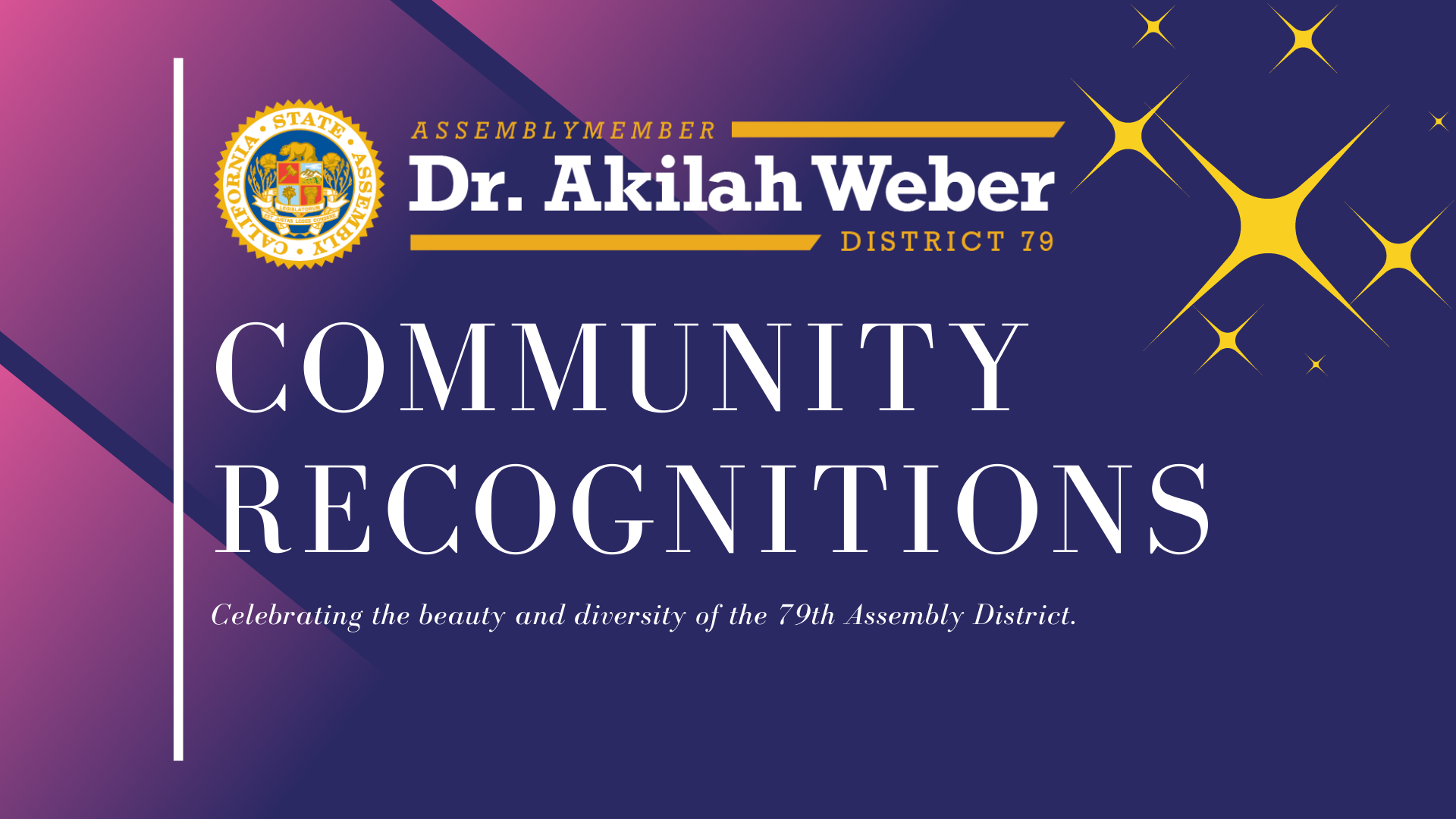 Community Recognitions Program