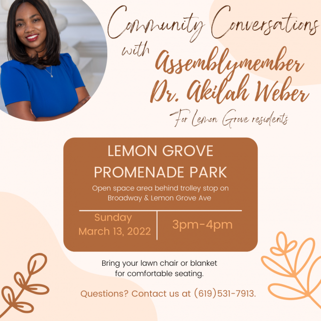 community conversations in lemon grove flyer